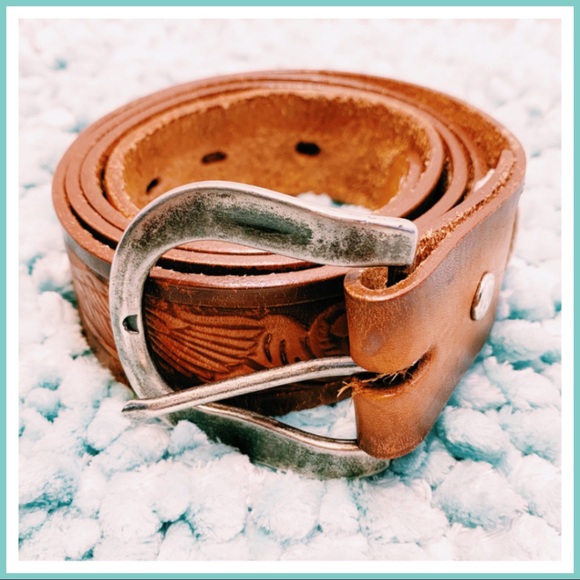 Other - Labor Day Sale Cindilo Classic Brown Vacuno Leather Cowboy Belt